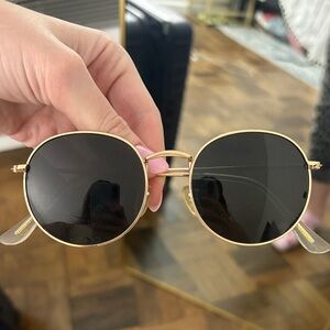 Gold and Black Sunglasses